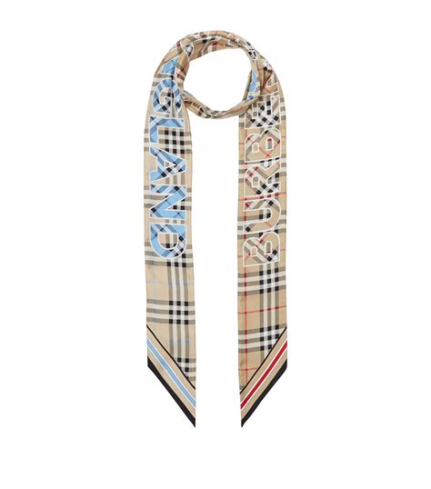 burberry emblem scarf|Burberry silk scarf logo.